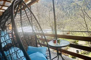 Private house on the edge of the forest