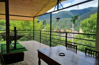 Rent a balcony apartment with a panoramic view of a mountain