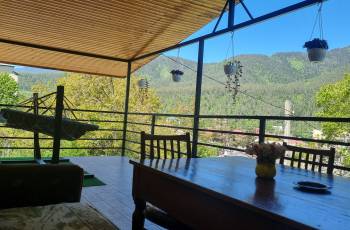 Rent a balcony apartment with a panoramic view of a mountain
