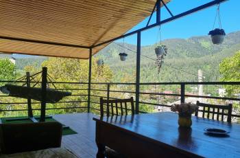 Rent a balcony apartment with a panoramic view of a mountain
