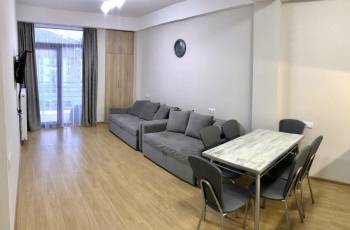 A newly built apartment in Bakuriani with closed parking
