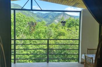 Rent a balcony apartment with a panoramic view of a mountain