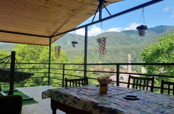 Rent a balcony apartment with a panoramic view of a mountain