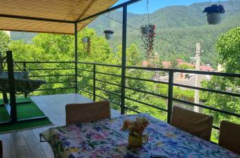 Rent a balcony apartment with a panoramic view of a mountain