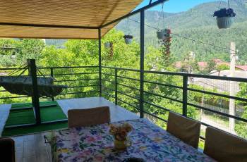 Rent a balcony apartment with a panoramic view of a mountain