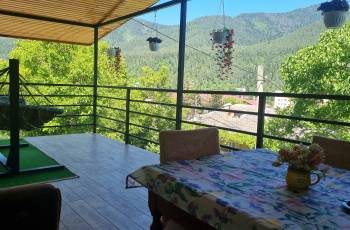 Rent a balcony apartment with a panoramic view of a mountain