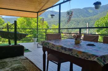 Rent a balcony apartment with a panoramic view of a mountain
