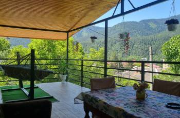 Rent a balcony apartment with a panoramic view of a mountain