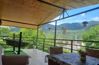 Rent a balcony apartment with a panoramic view of a mountain